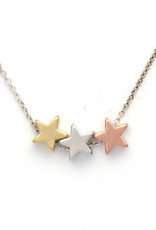 Three Wishes Stars Necklace