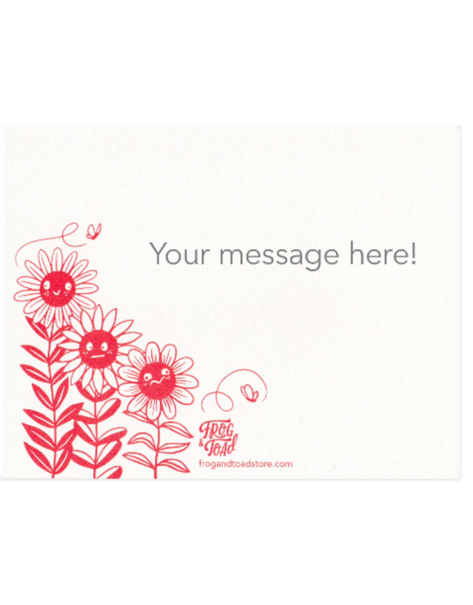 Flower Friends Personalized Note