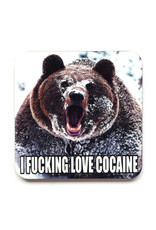 I Fucking Love Cocaine Bear Coaster