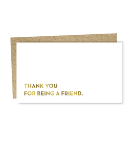Thank You For Being a Friend Enclosure Card