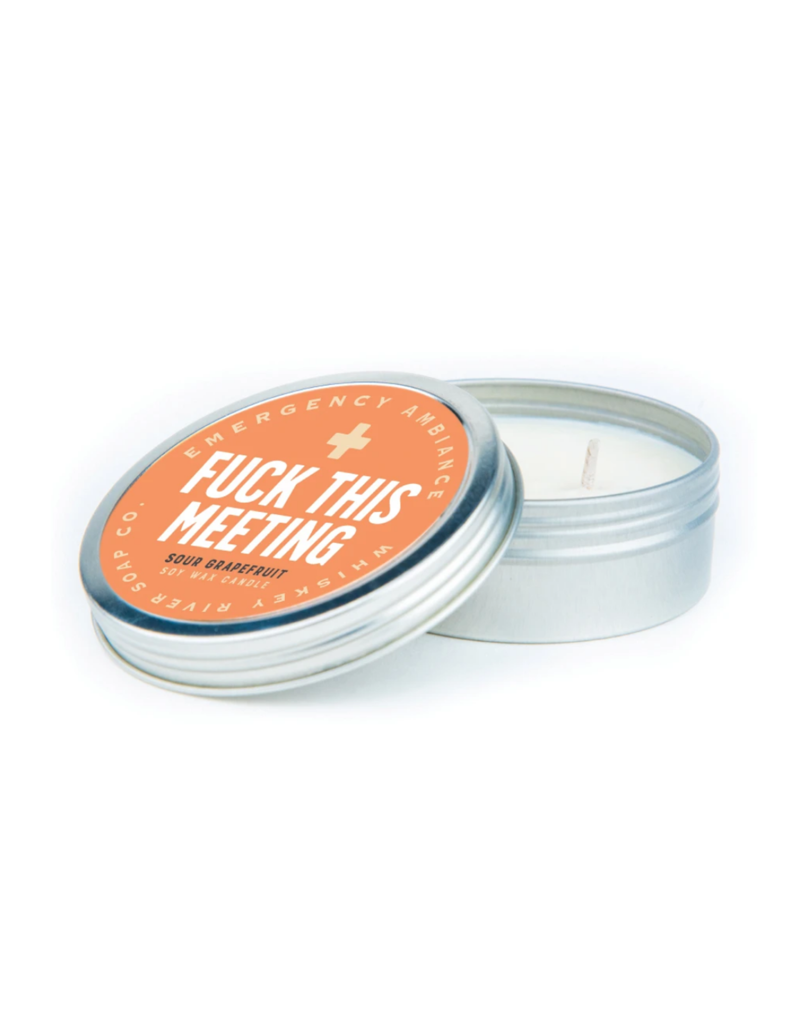Fuck This Meeting Tin Candle