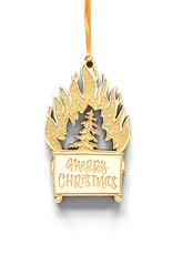 Merry Christmas Dumpster Fire Ornament