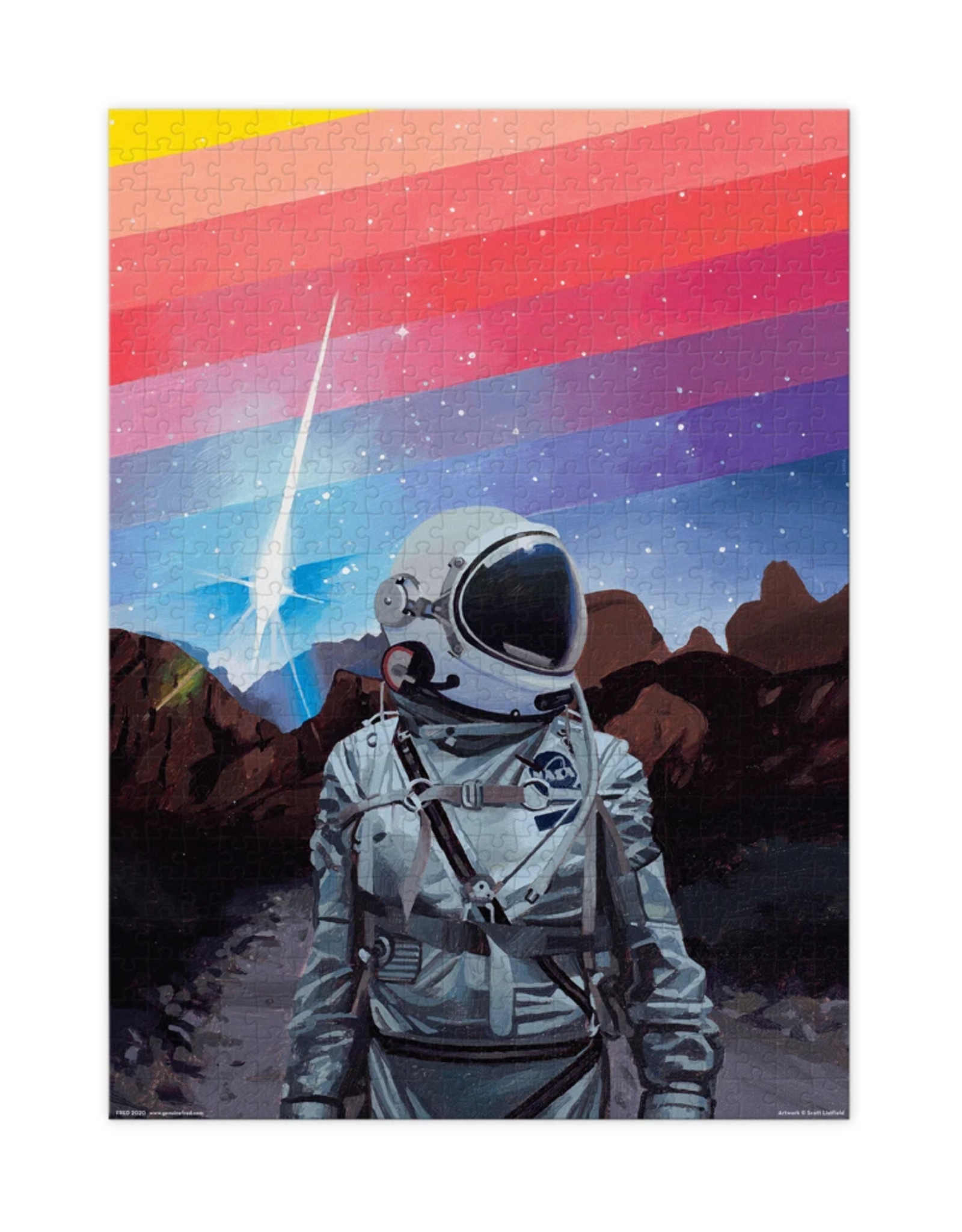 Astronaut Rainbow Puzzle