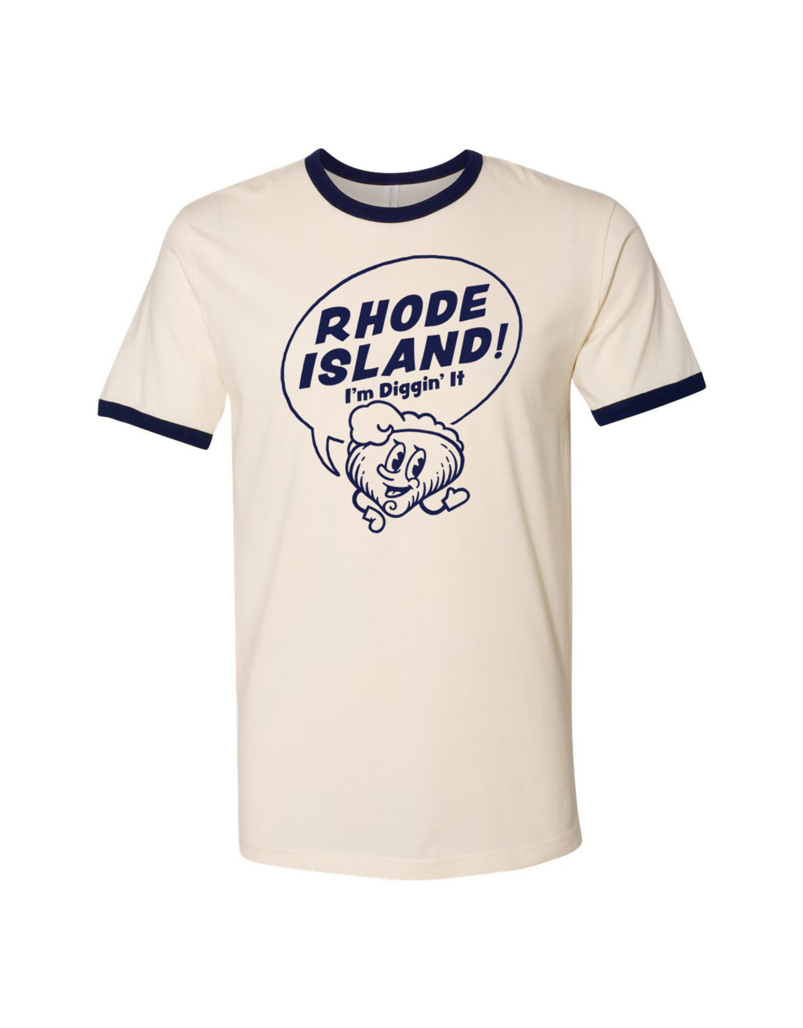 Rhode Island! I'm Diggin' It Clancy Ringer T-Shirt