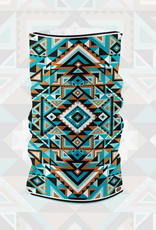 Tube Bandana Gaiter -  Blue Aztec