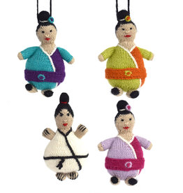 Knit Karate Boy Ornament Assorted