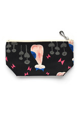 Pink & Black Cats Cosmetic Bag