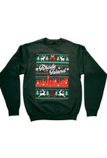 RI Cross-Stitch Christmas Sweatshirt (Green)