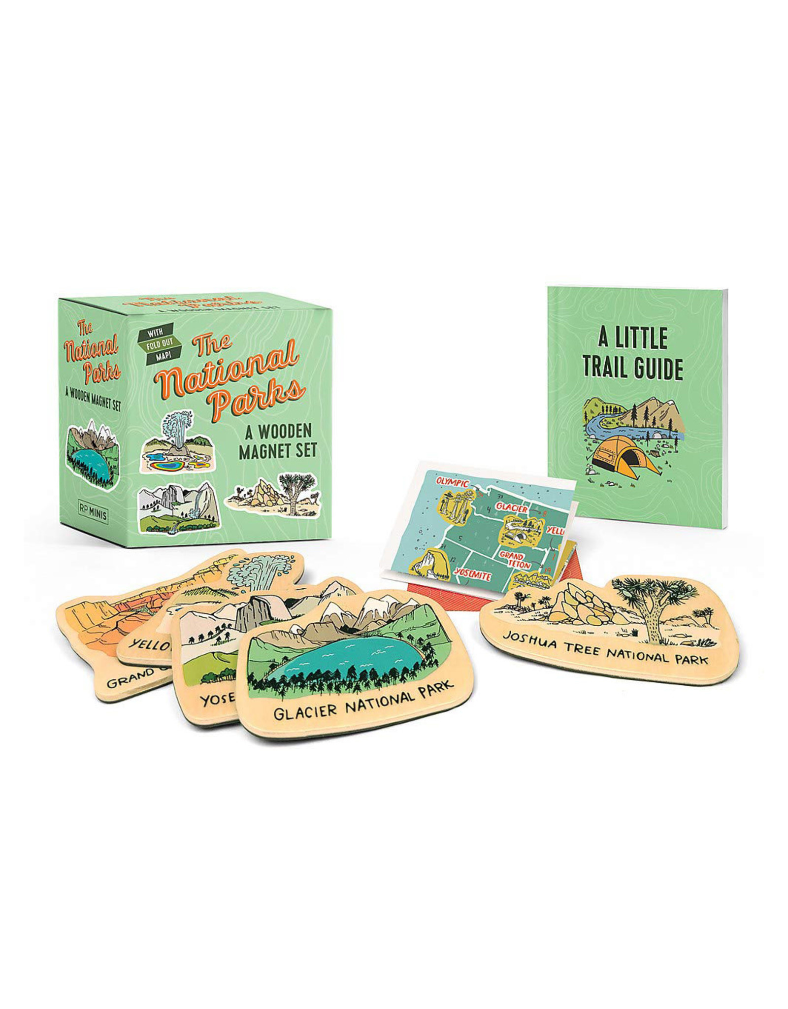 National Parks Wooden Magnet Set