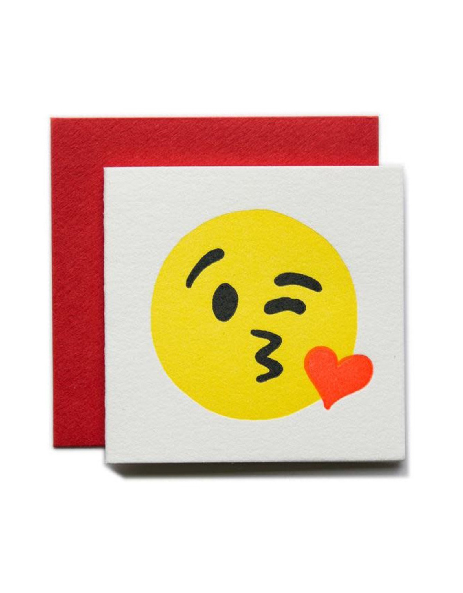 Kissy Emoji Tiny Card