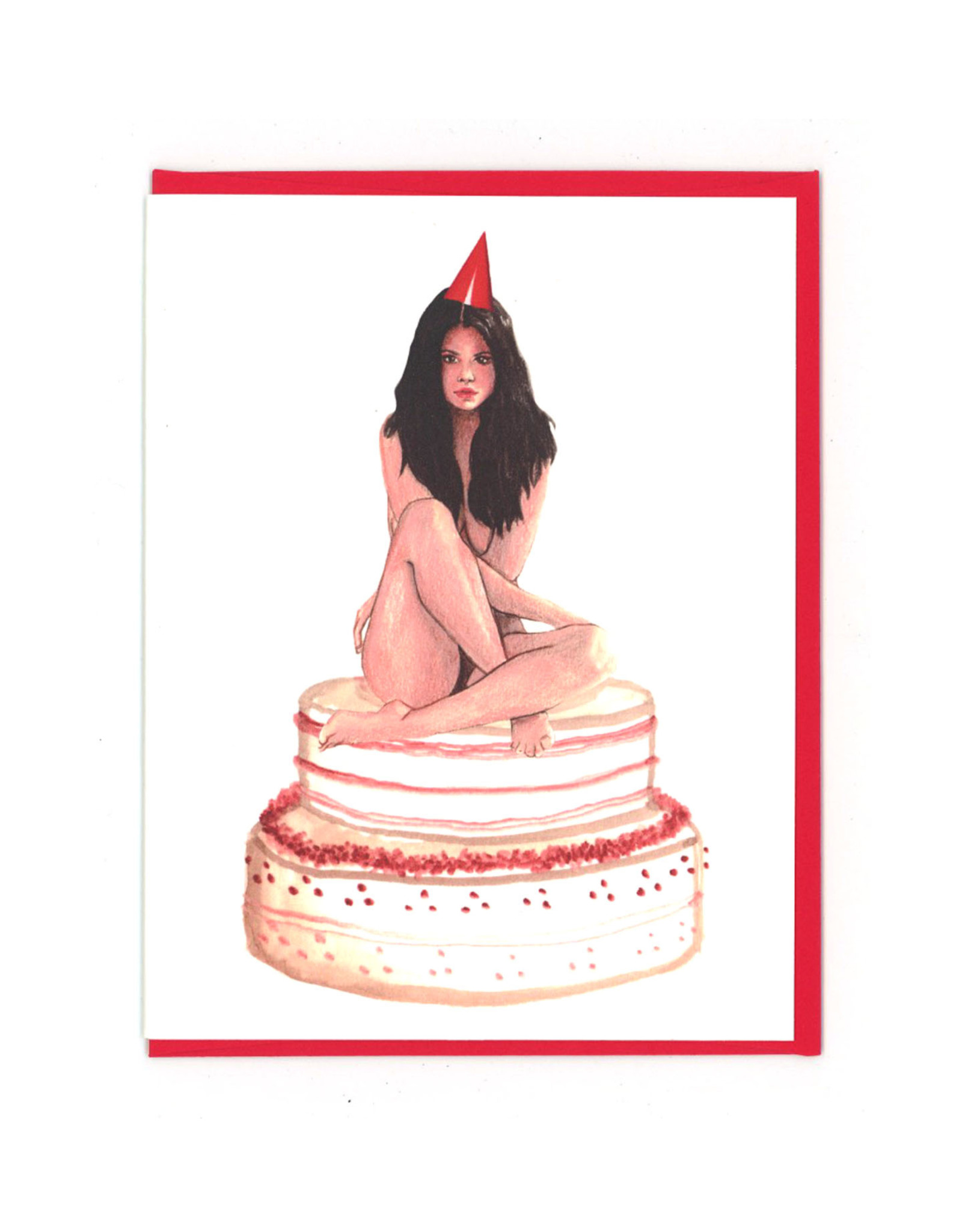 Selena Gomez Birthday Cake Greeting Card