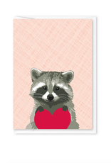 Raccoon Heart Mini Card