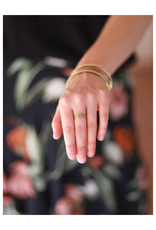 Tiny Tourmaline Stone Stacking Rings