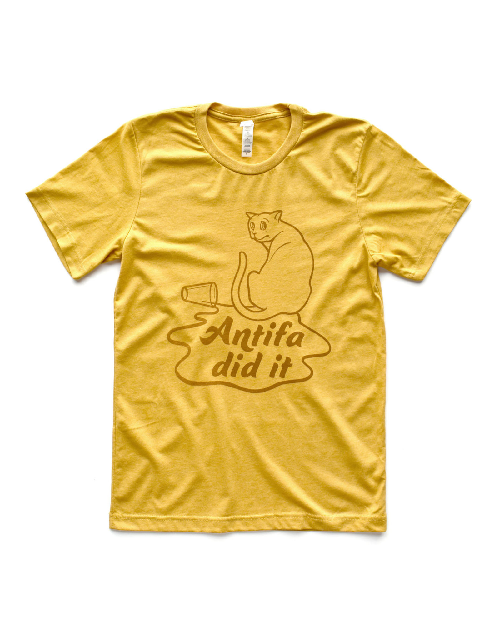 Antifa Did It Cat T-Shirt