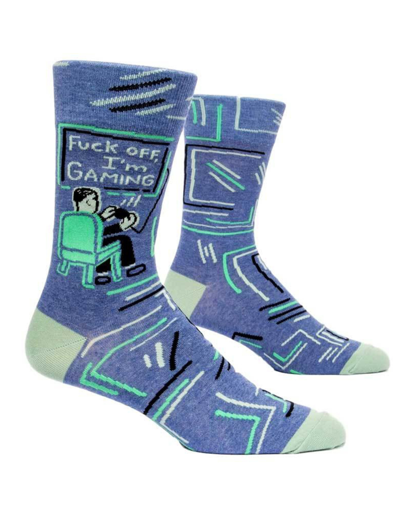 Fuck Off, I'm Gaming Men's Crew Socks