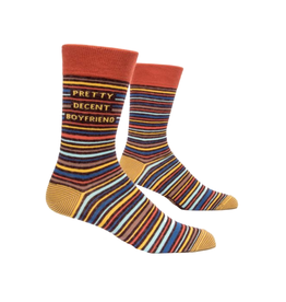 Pretty Decent Boyfriend Men's Crew Socks