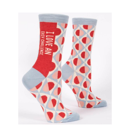 I Love An Easy Challenge Women's Crew Socks*