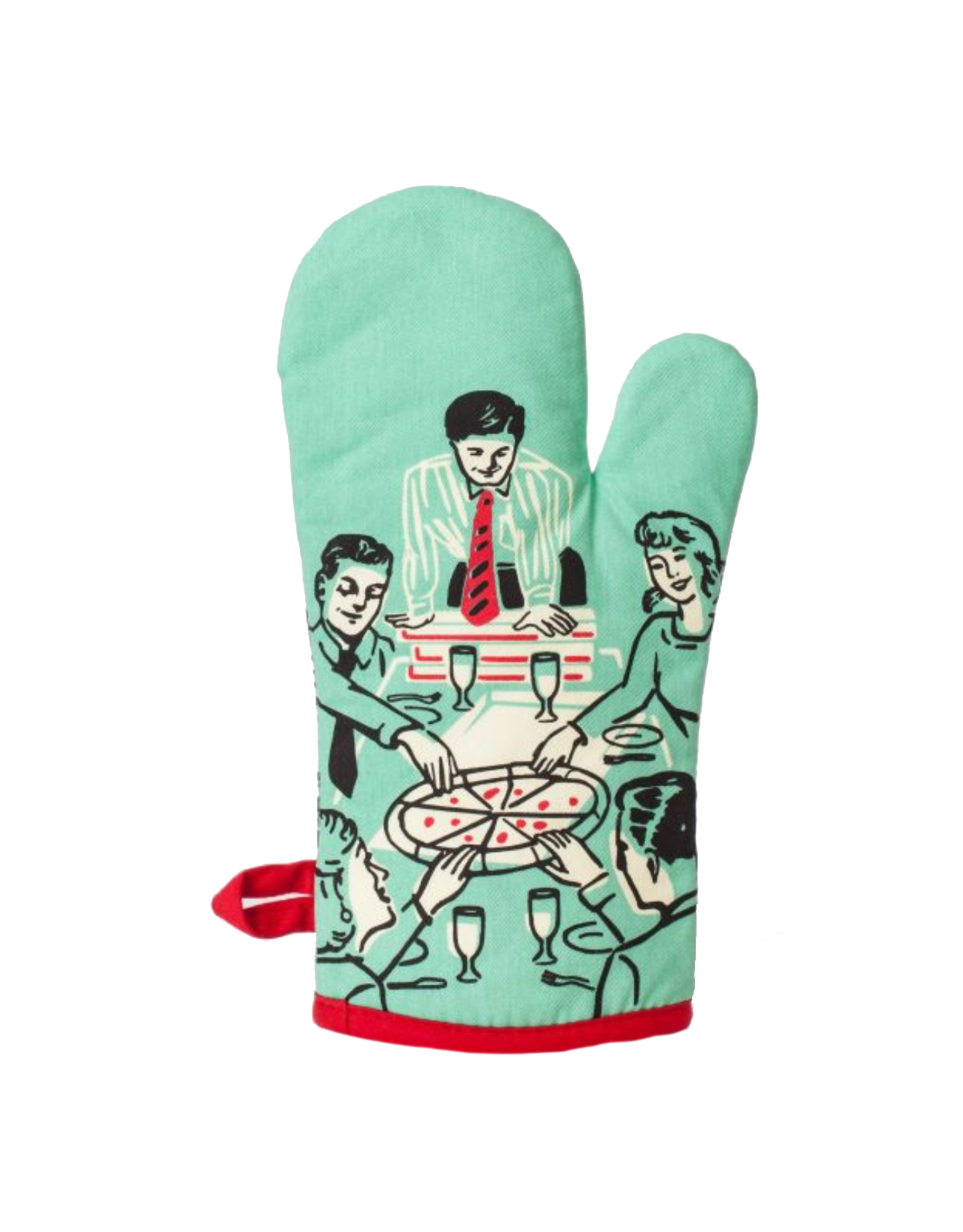 Pizza's Here Oven Mitt*