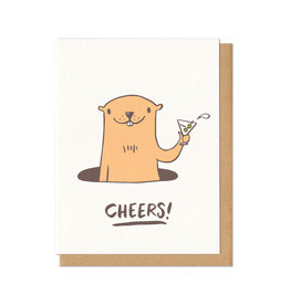 Cheers! Groundhog Greeting Card
