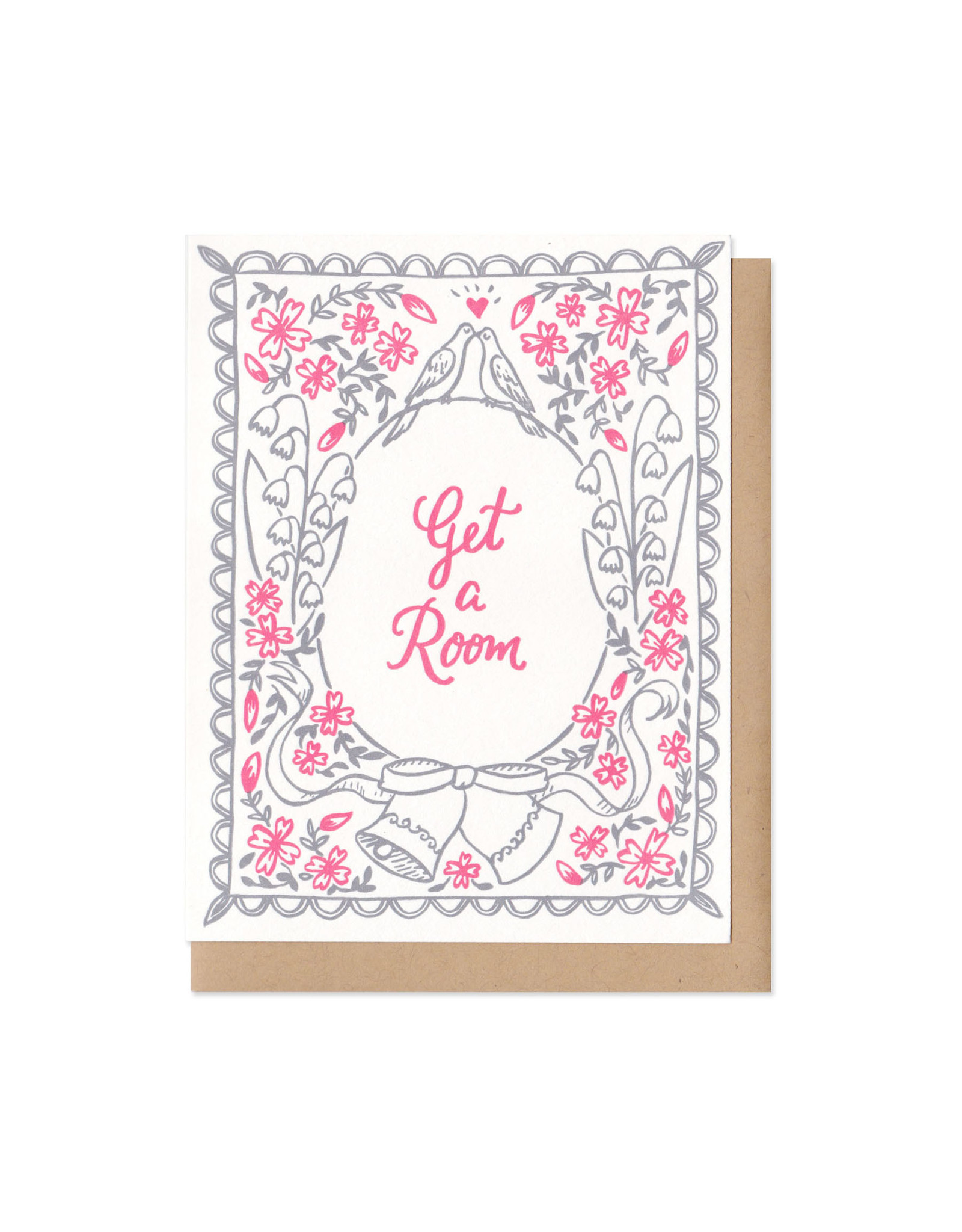 Get a Room (grey) Greeting Card