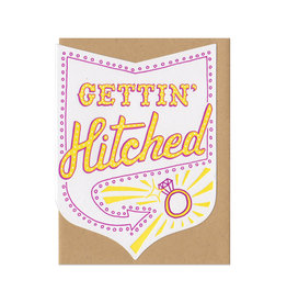Gettin' Hitched Greeting Card - Pink