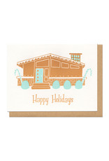 Gingerbread House “Happy Holidays” Greeting Card