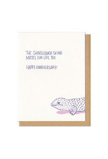 Happy Anniversary Shingleback Skink Greeting Card