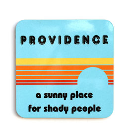 Providence: A Sunny Place for Shady People Blue Coaster