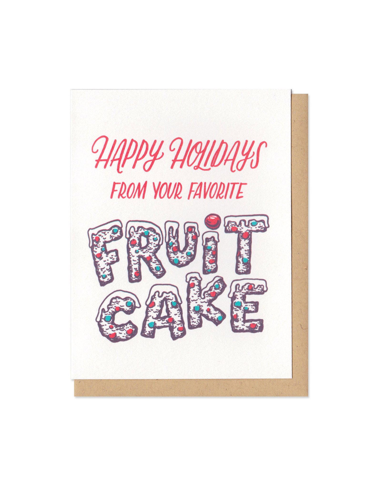 Happy Holidays From Your Favorite Fruit Cake Greeting Card Box Set of 6