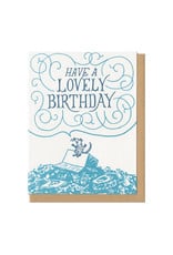 Have a Lovely Birthday Rat Greeting Card