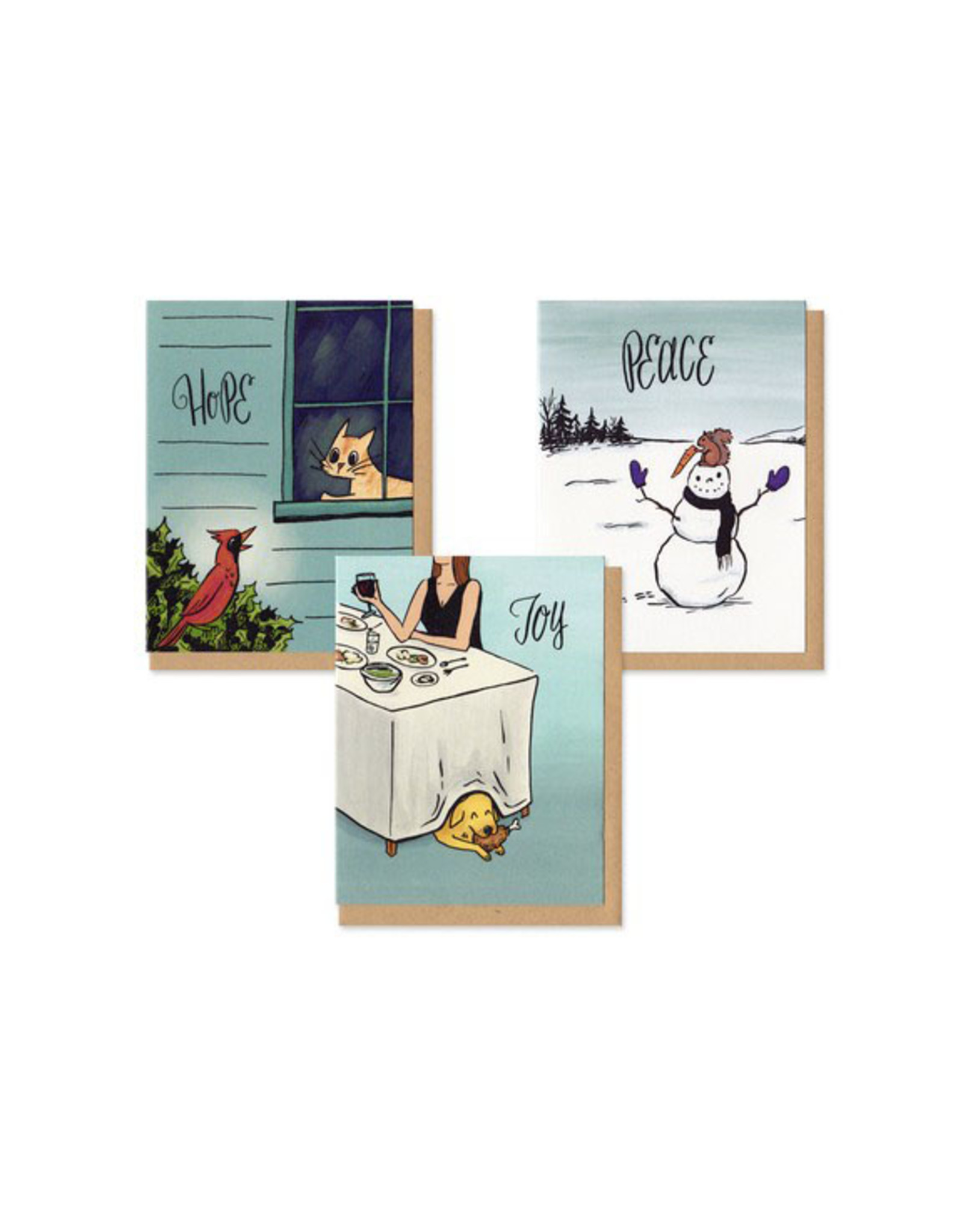 Holiday Mischief Boxed Cards Set of 9