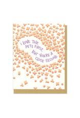 I Love the Pets First Kibbles Greeting Card