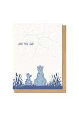 Love You Dad Bears (Blue) Greeting Card