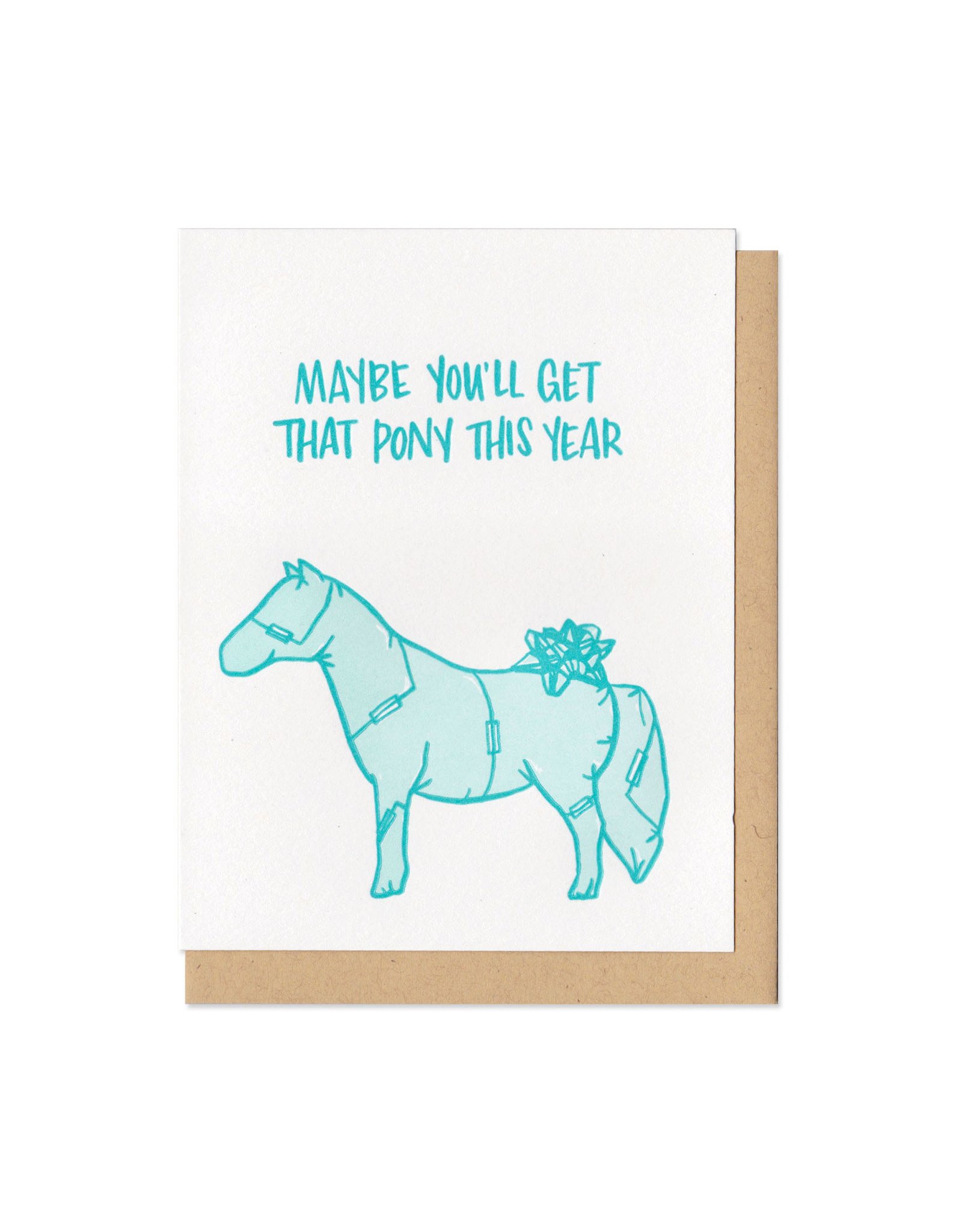 Maybe You'll Get That Pony Greeting Card Boxed Set of 6