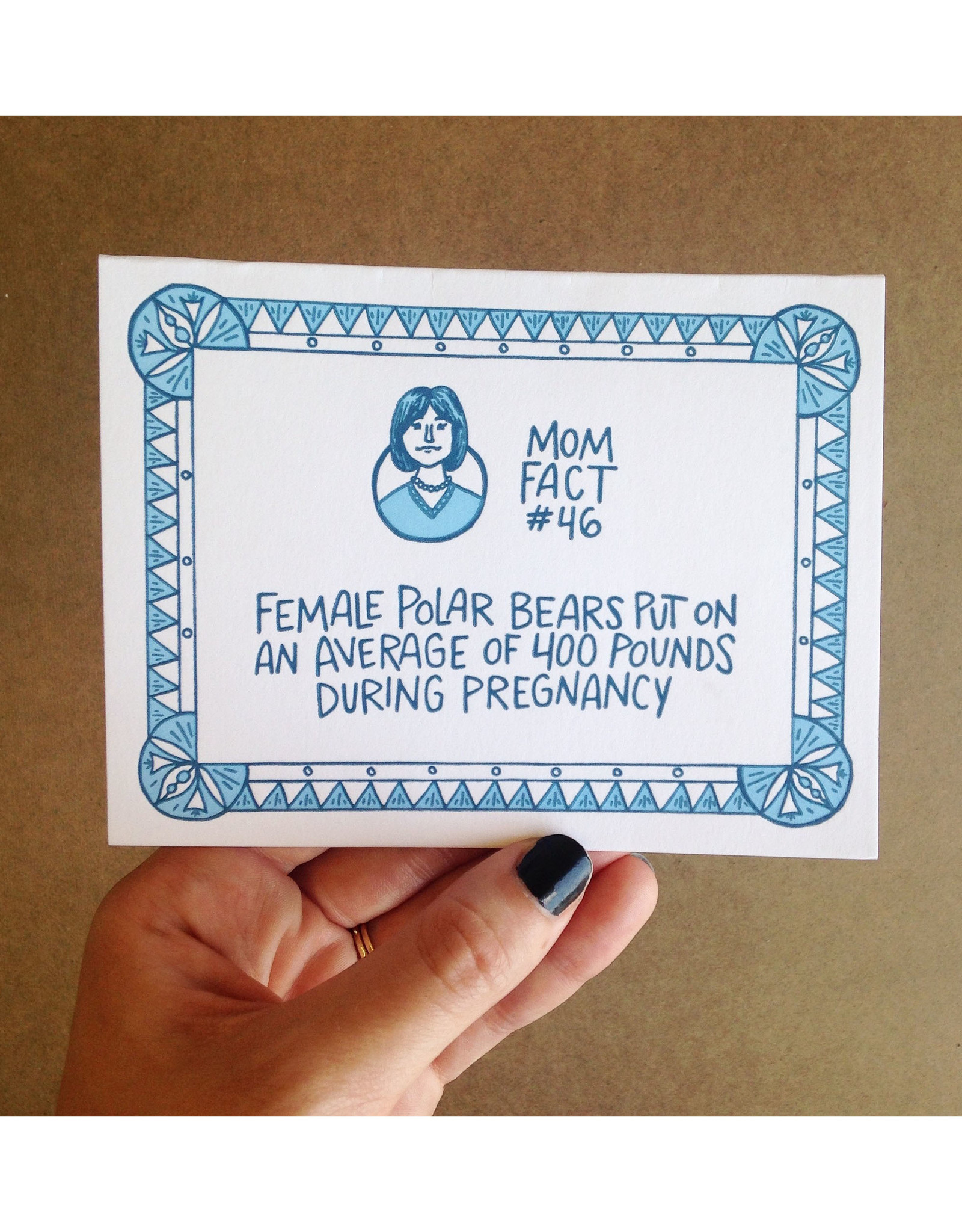 Mom Fact #46 Polar Bears Greeting Card