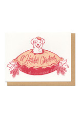 Puppy Pie Holiday Greeting Greeting Card