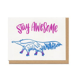 Stay Awesome Anteater Greeting Card