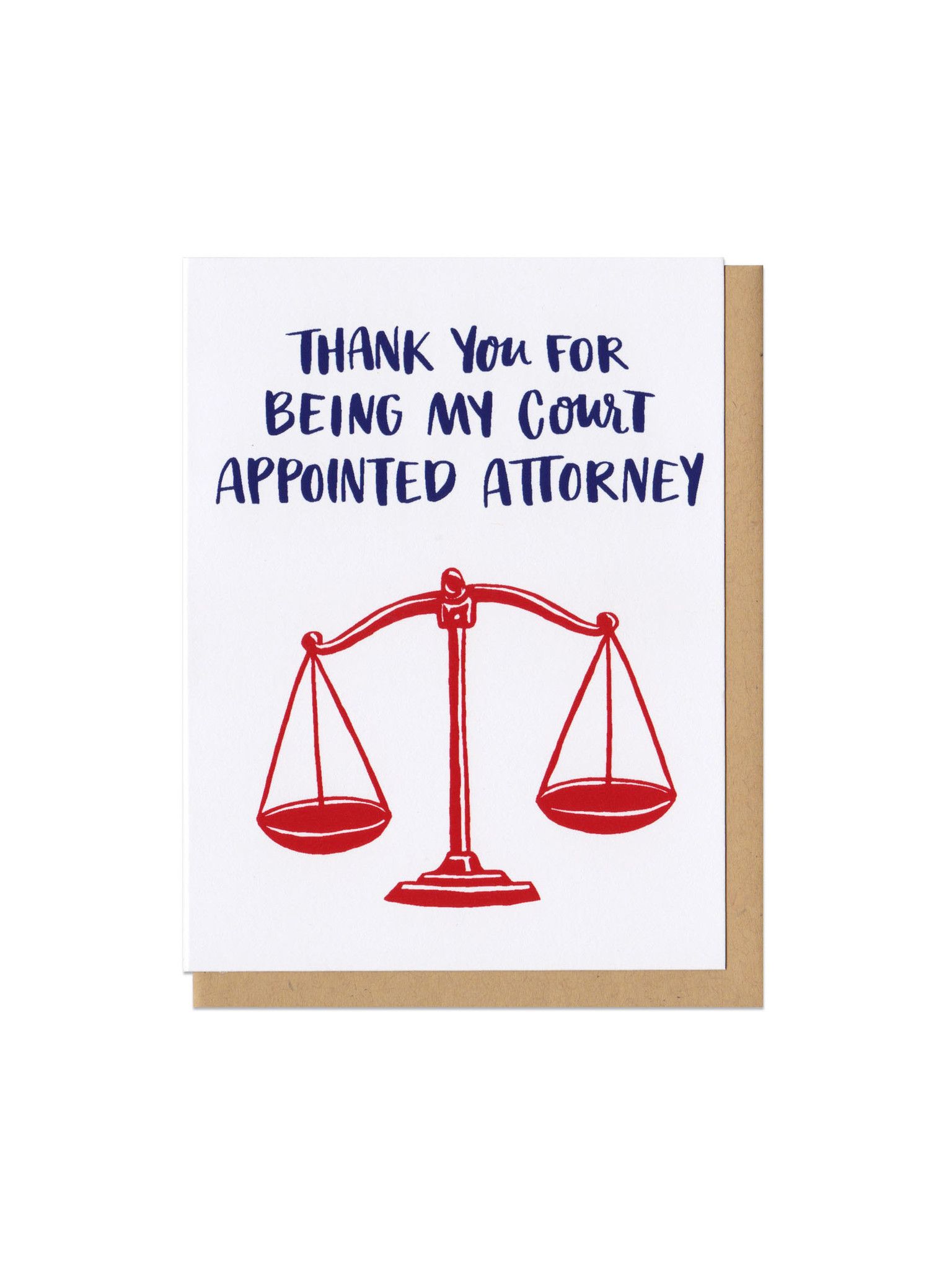 Court Appointed Attorney Greeting Card Home