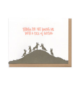 Pack of Wolves (Brown) Greeting Card*