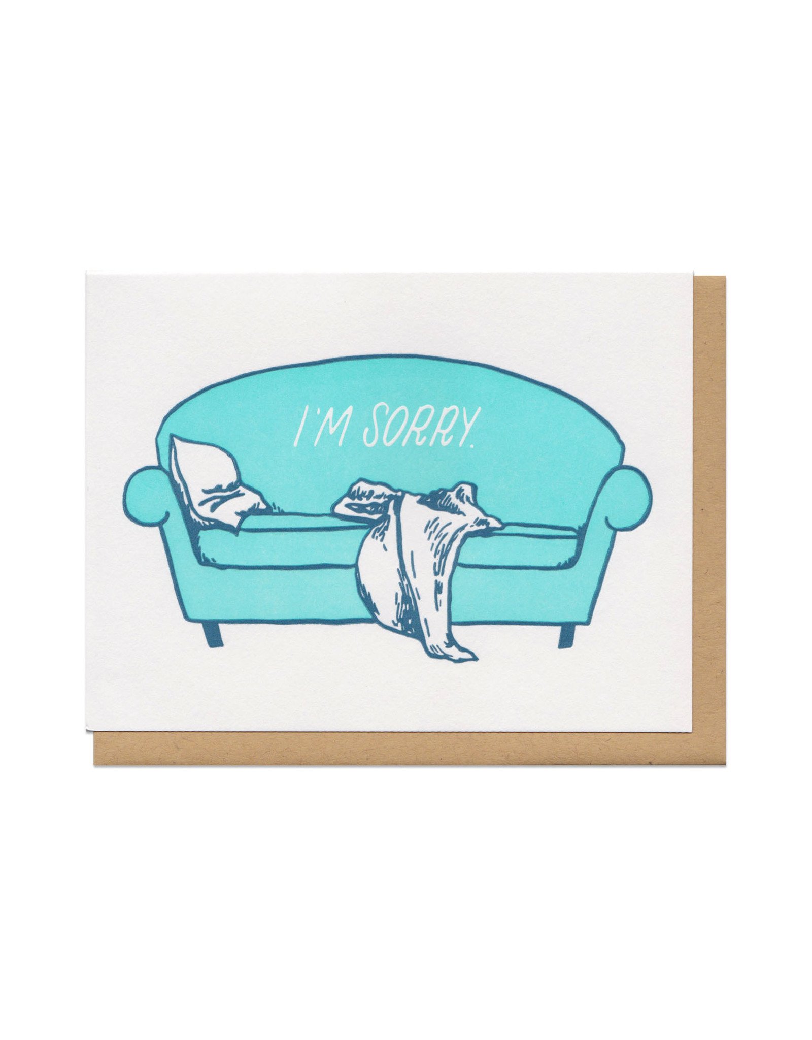 The I'm Sorry Couch Greeting Card