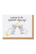 Welcome to the Capitalist Oligarchy Greeting Card