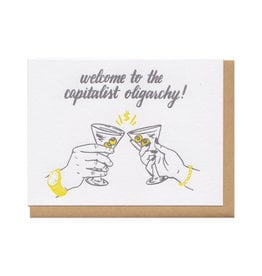 Welcome to the Capitalist Oligarchy Greeting Card