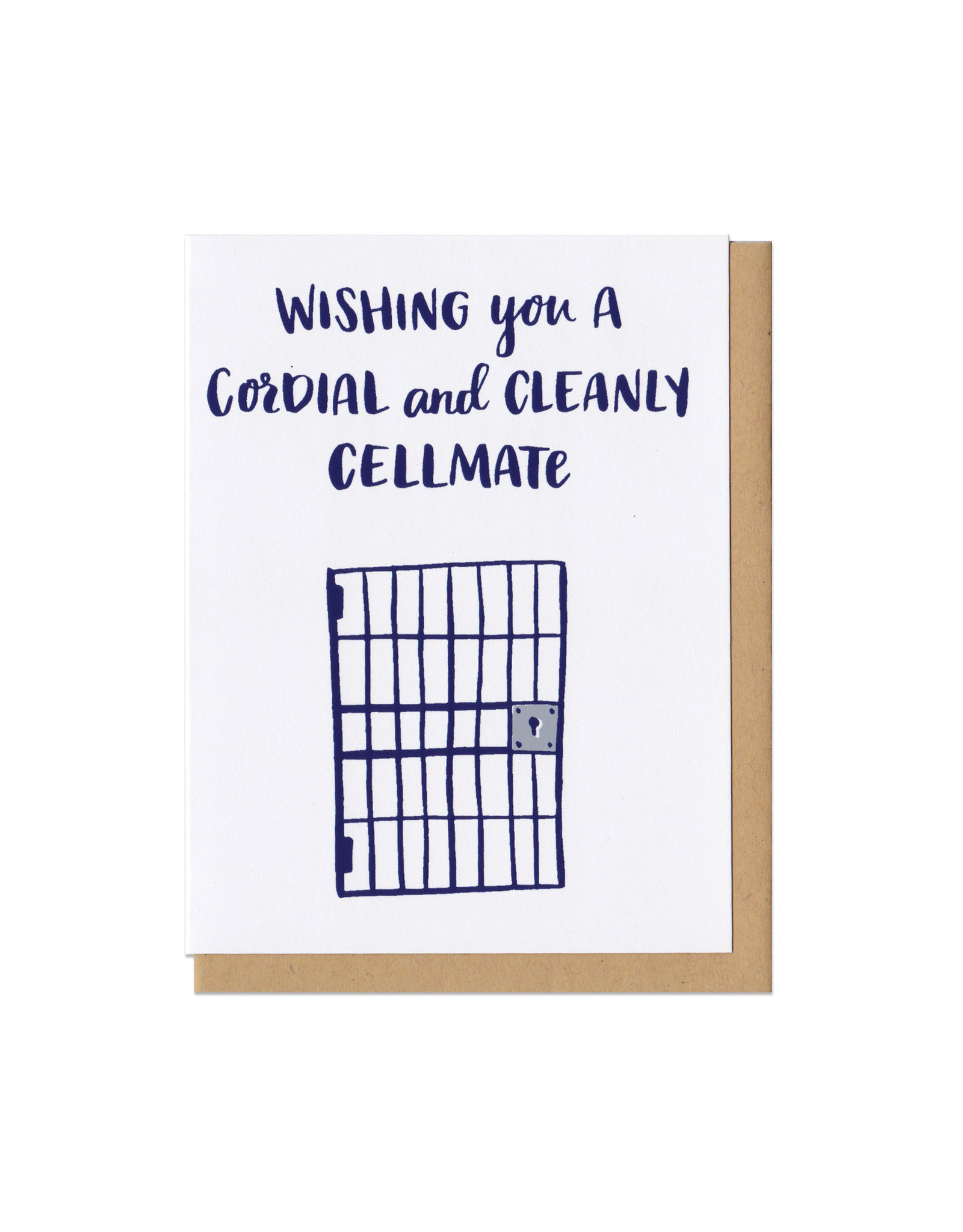 Wishing You a Cordial and Cleanly Cellmate Greeting Card