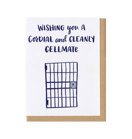 Wishing You a Cordial and Cleanly Cellmate Greeting Card