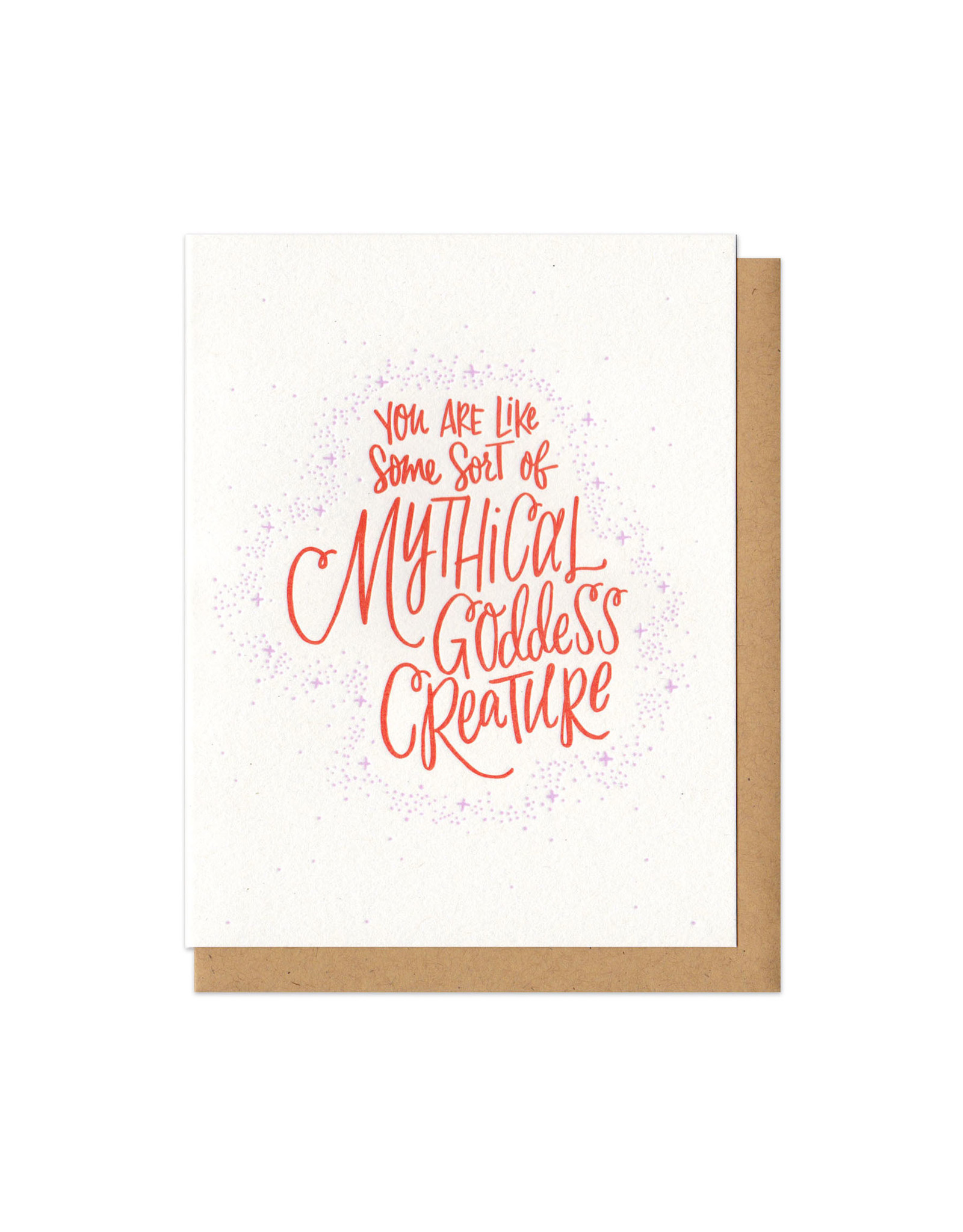 Mythical Goddess Creature Greeting Card