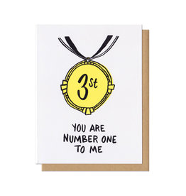 You Are Number One to Me 3st Greeting Card*
