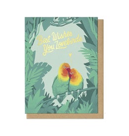 Best Wishes, You Lovebirds Greeting Card