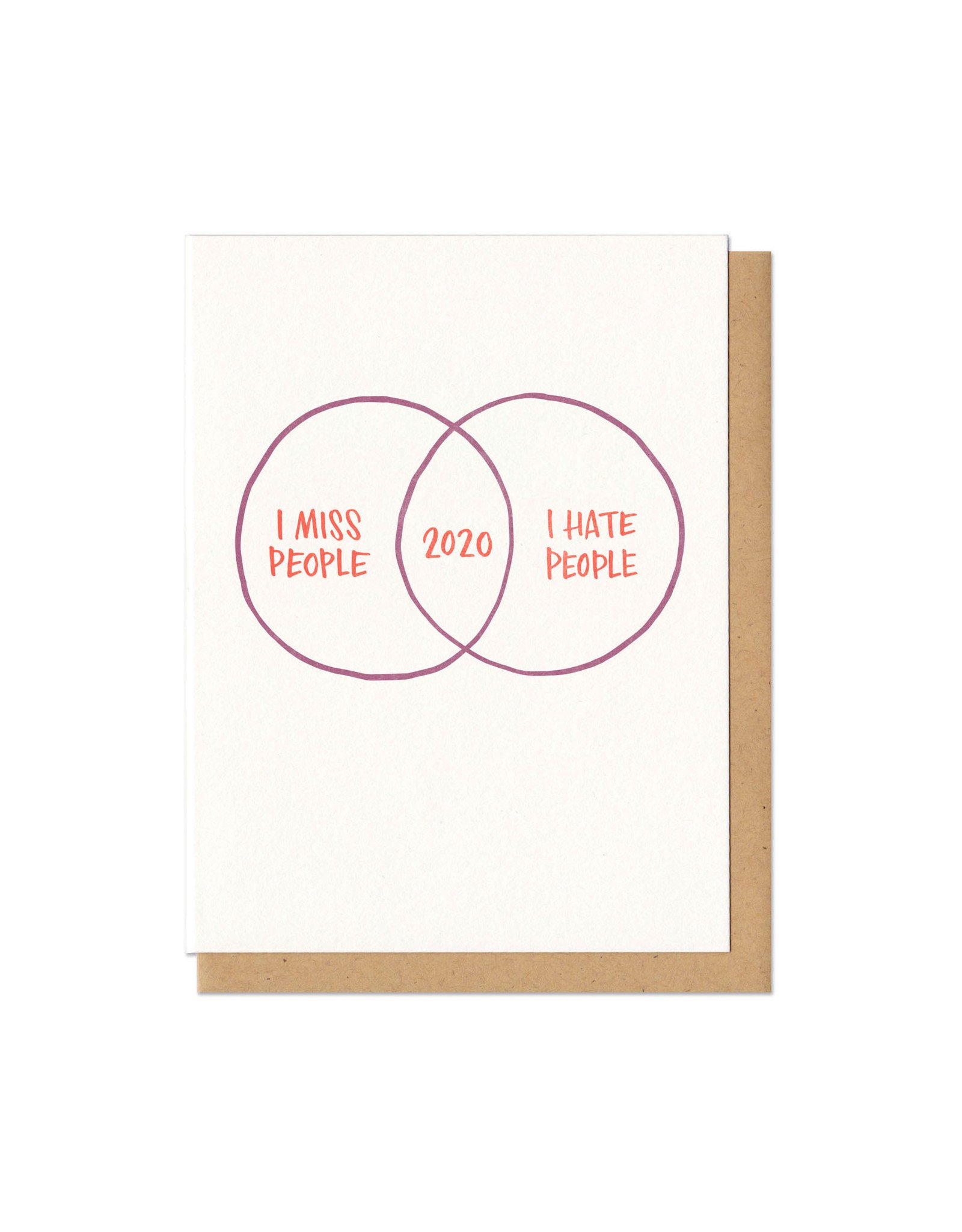 2020 - I Miss/Hate People Greeting Card