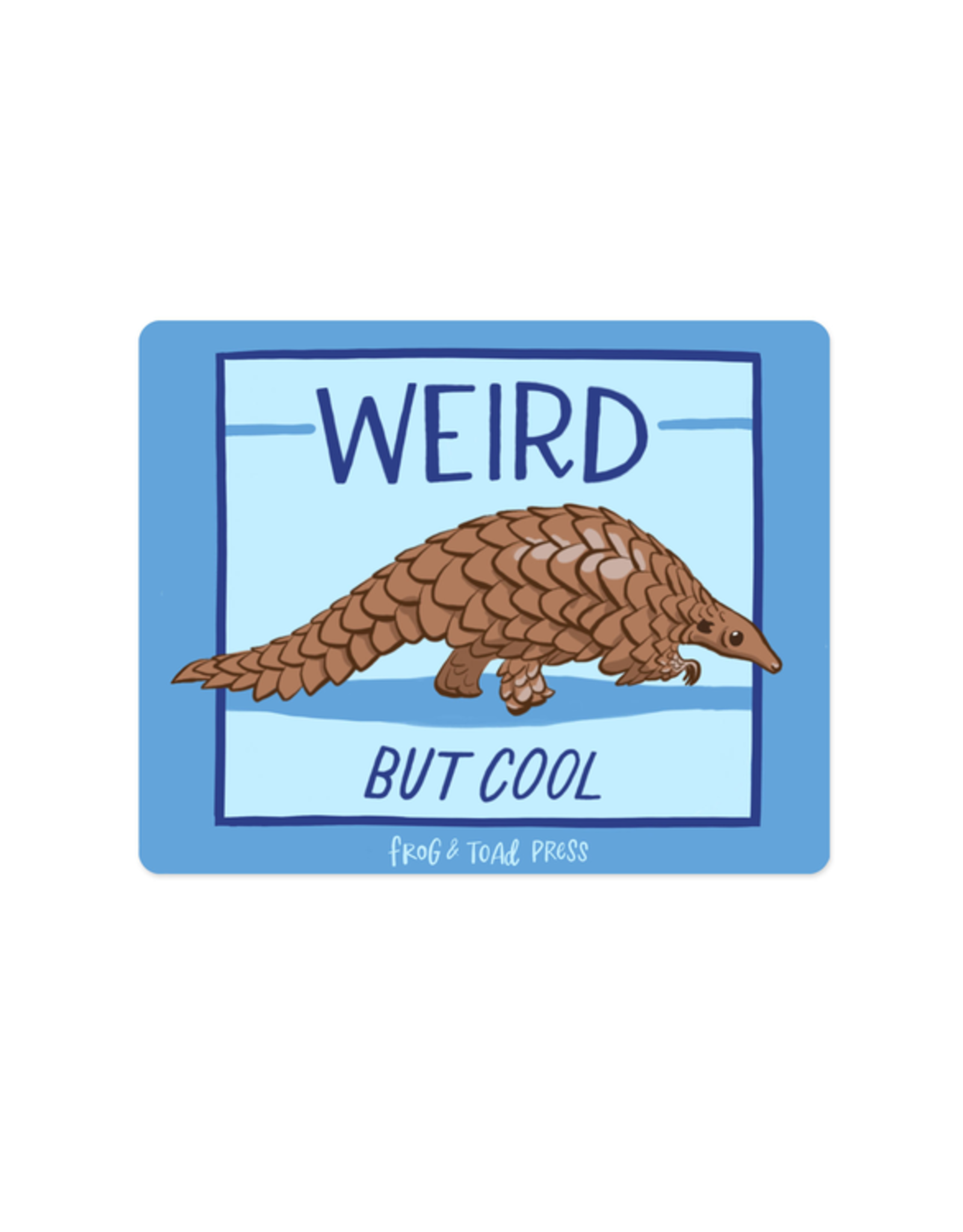 Weird Cool Pangolin Bumper Sticker