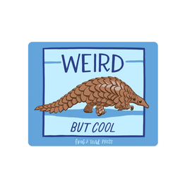 Weird Cool Pangolin Bumper Sticker